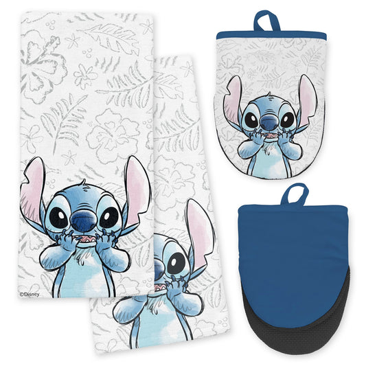 Disney Kitchen Towels & Mini Mitts Set - 4 Piece Bundle