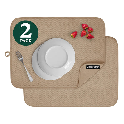 Cuisinart XL Dish Drying Mats - Ultra Absorbent, 2 Pack