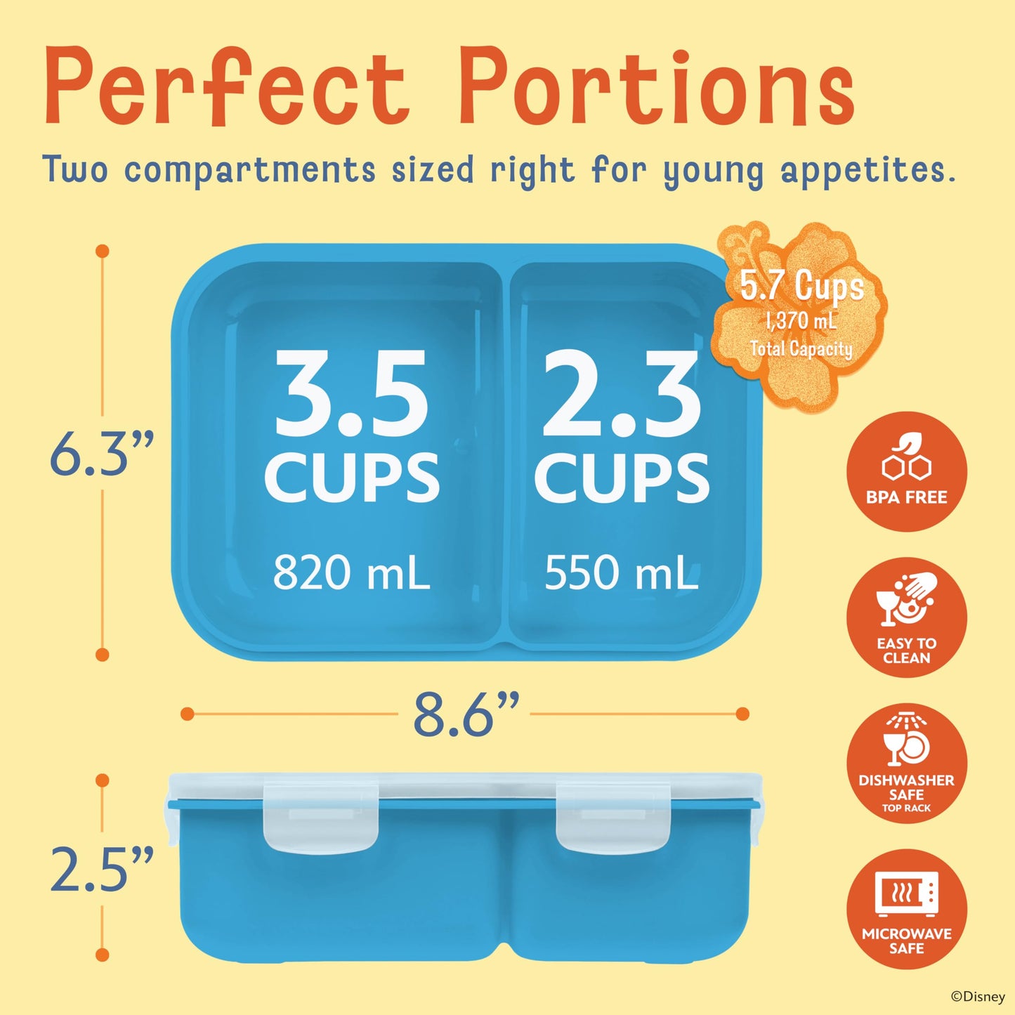 Disney Bento Box - Reusable Lunch Container