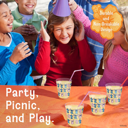Disney Plastic Cups – 4 Pack 16 oz BPA-Free Stackable Tumblers