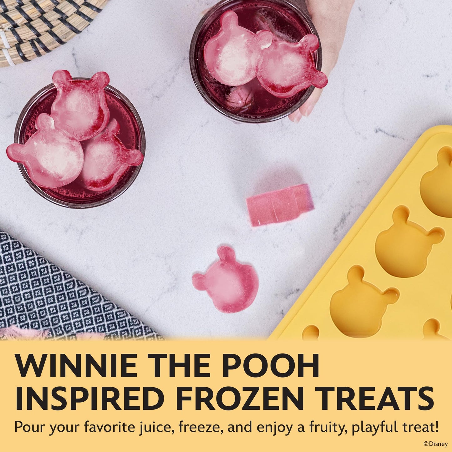 Disney  Ice Cube Trays - Flexible Silicone, 2 Pack