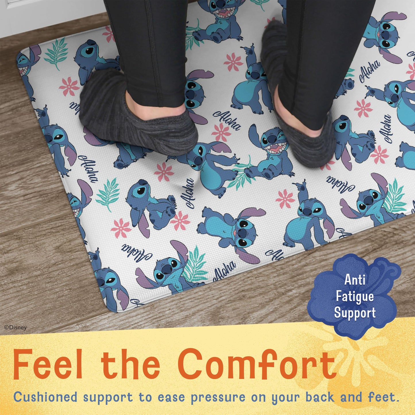 Disney Anti-Fatigue Kitchen Mat - Cushioned, Non-Slip