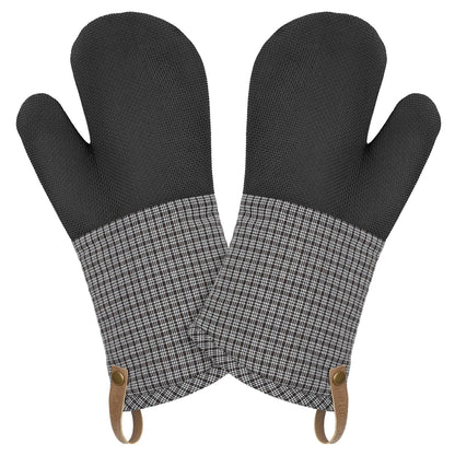 Cuisinart Chambray Oven Mitts - Neoprene Grip, 2 Pack