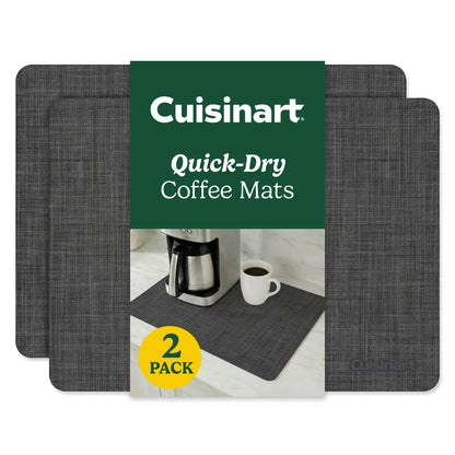Cuisinart Coffee Bar Mat - Quick-Dry Absorbent, 2 Pack