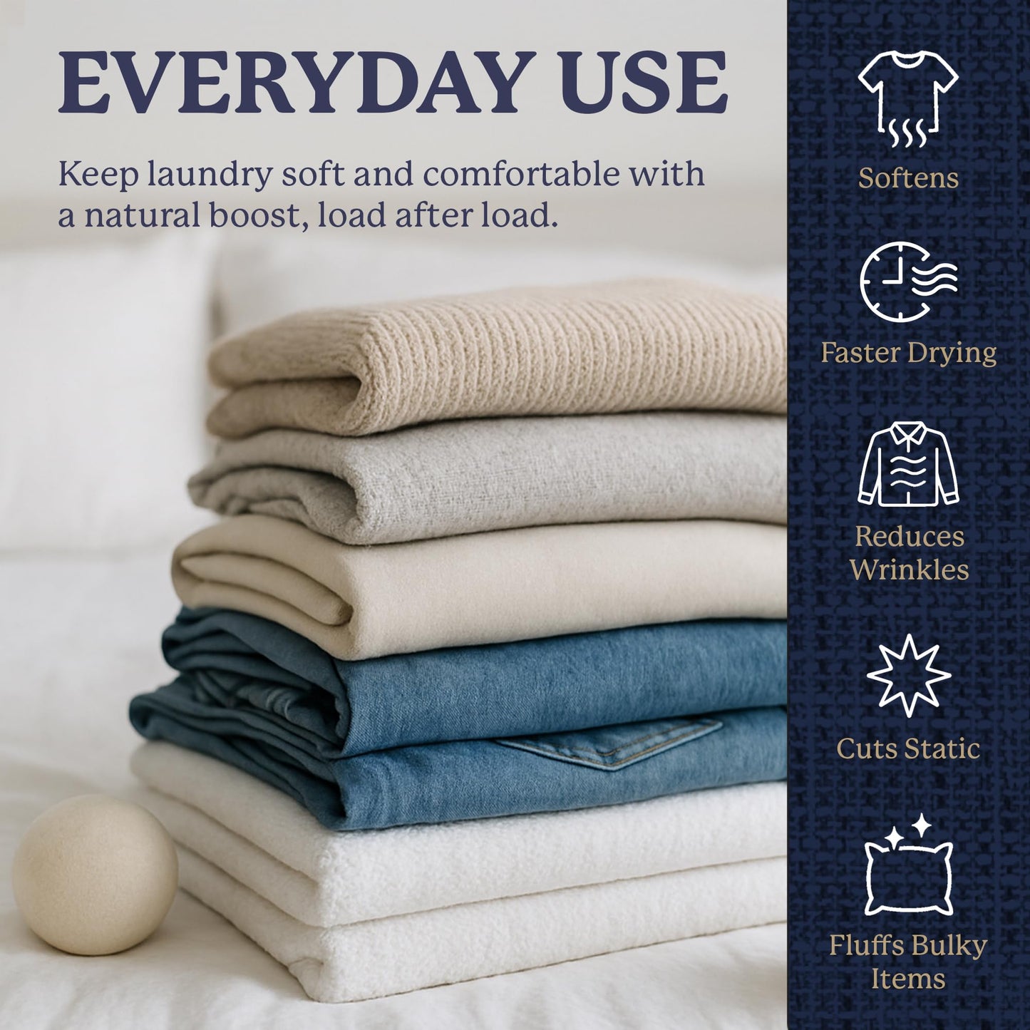 Farberware Wool Dryer Balls - 100% Wool, 4 Pack