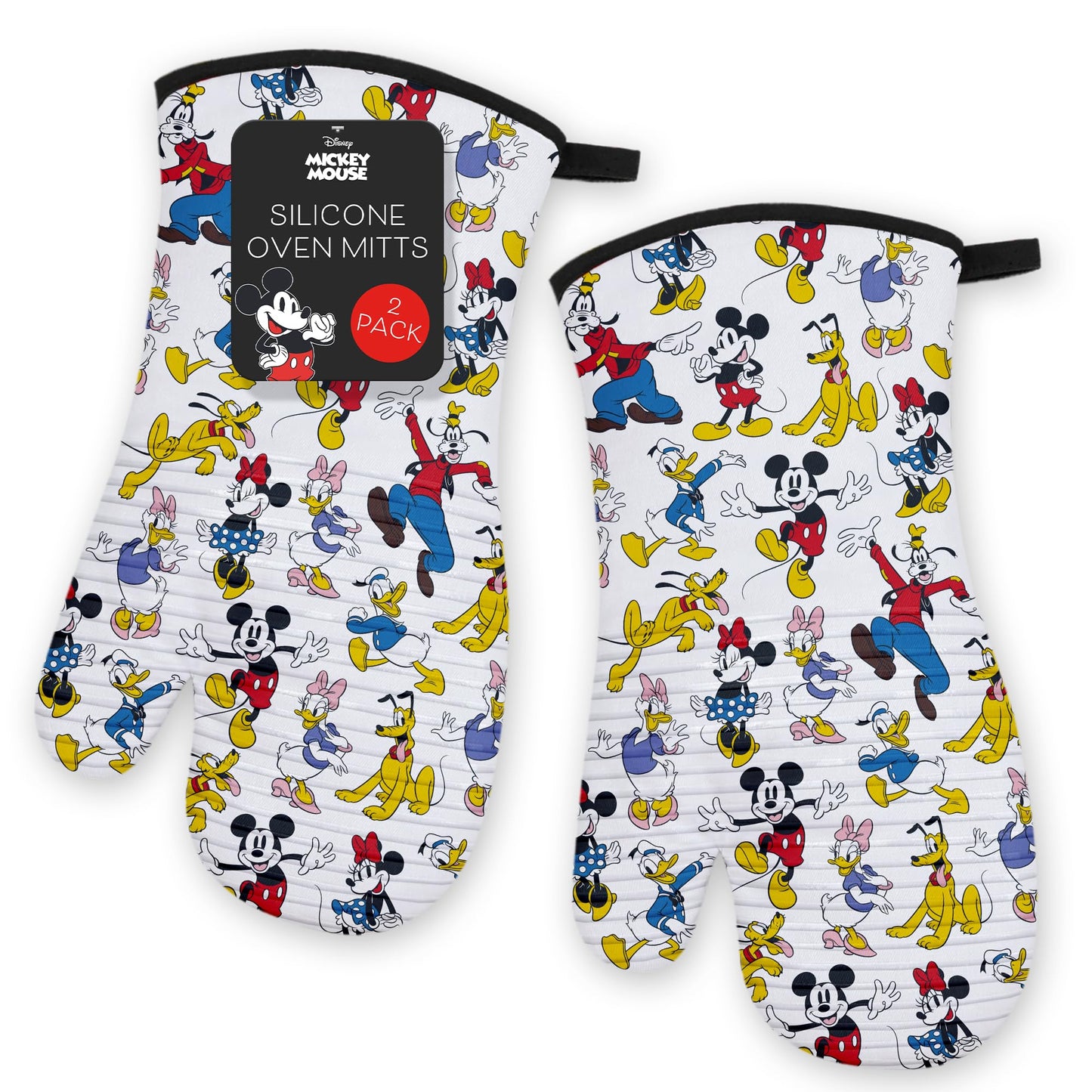 Disney Oven Mitts – Heat Resistant Silicone Grip, 2 Pack