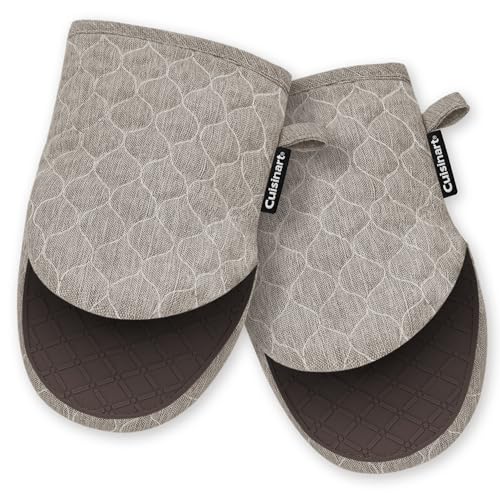 Cuisinart ShieldPro Mini Oven Mitts - Silicone Grip, 2 Pack
