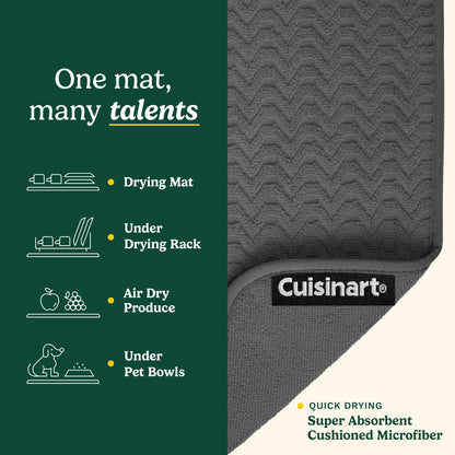 Cuisinart XL Dish Drying Mats - Ultra Absorbent, 2 Pack