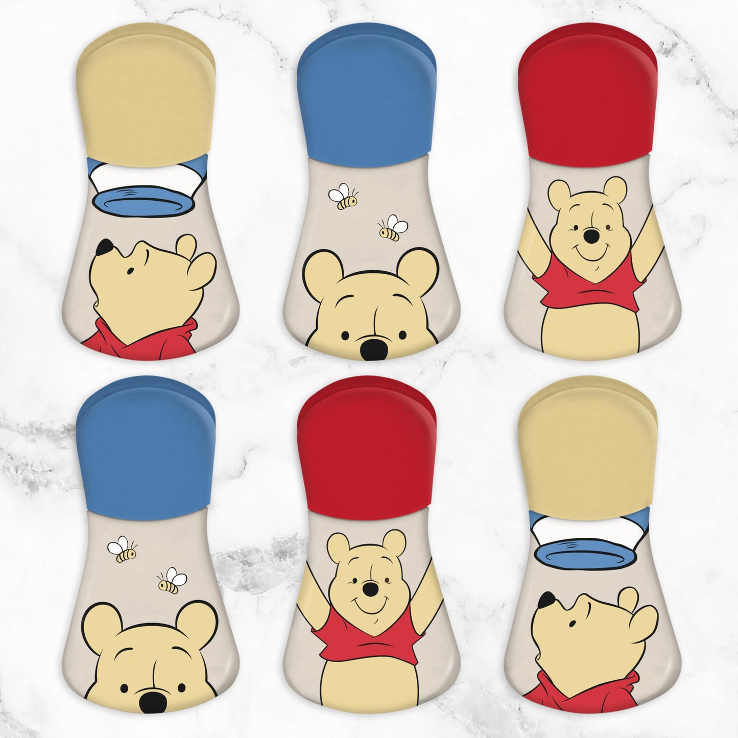 Disney Magnetic Bag Clips – 6 Pack for Pantry & Fridge