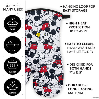 Disney Oven Mitts – Heat Resistant Silicone Grip, 2 Pack