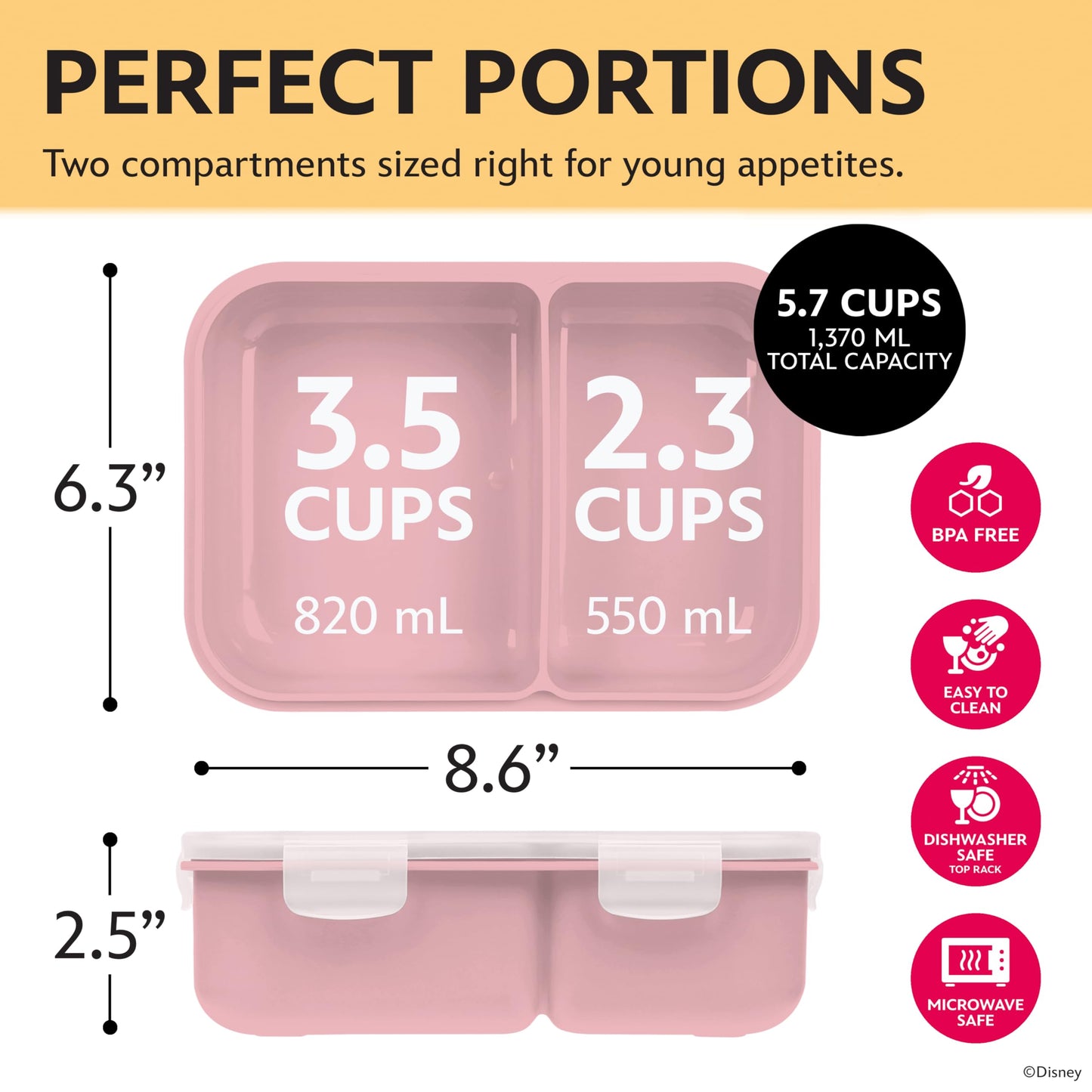 Disney Bento Box - Reusable Lunch Container