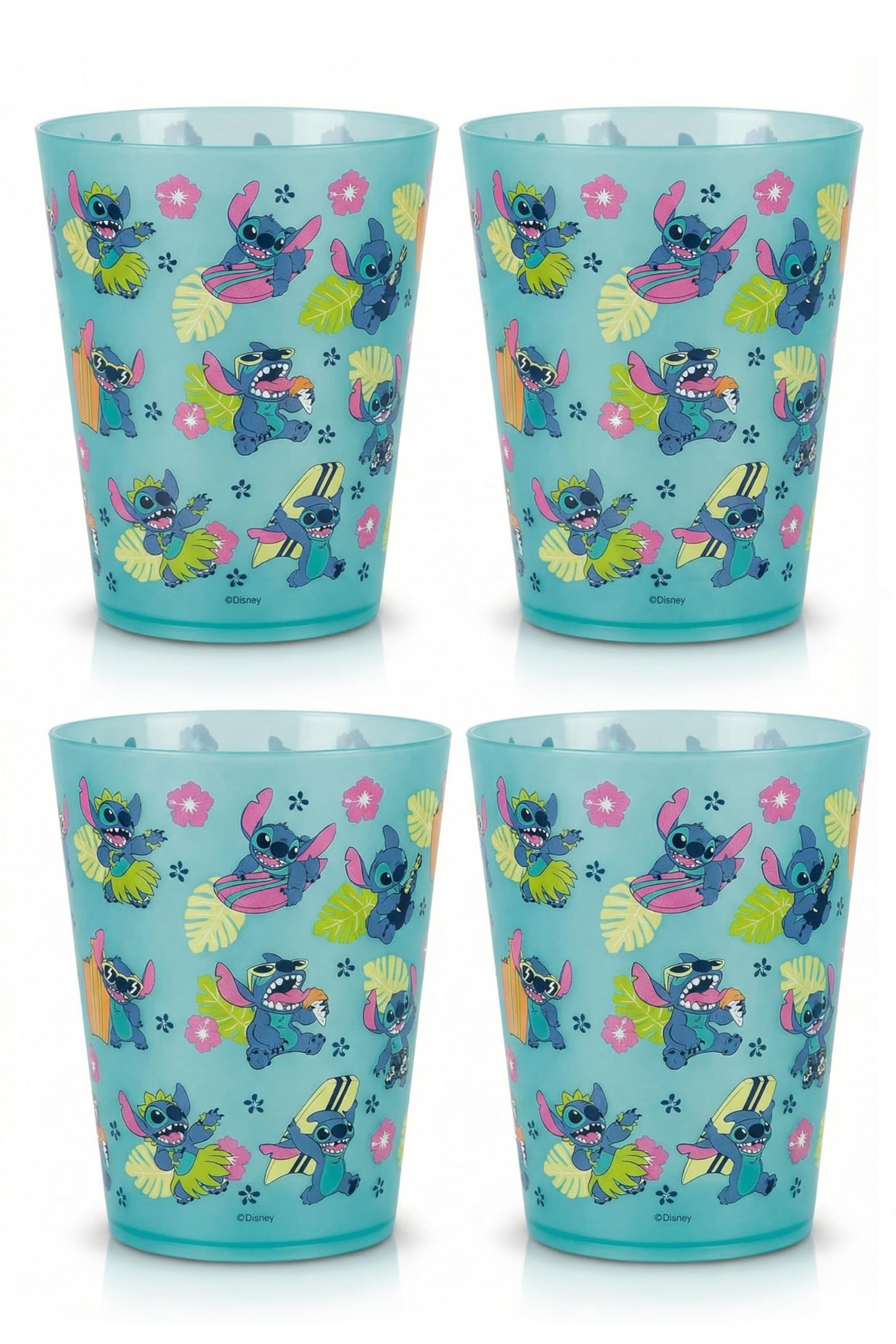 Disney Plastic Cups – 4 Pack 16 oz BPA-Free Stackable Tumblers
