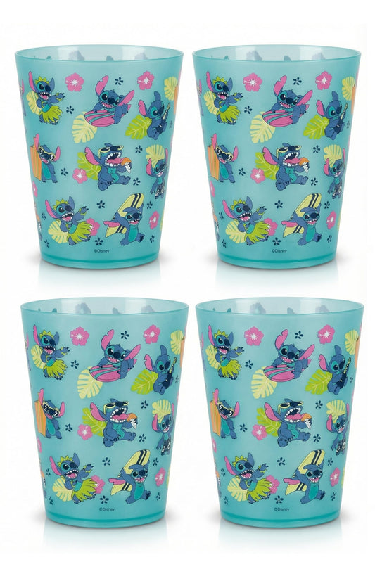 Disney Plastic Cups – 4 Pack 16 oz BPA-Free Stackable Tumblers