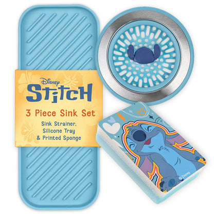 Disney Sink Accessories Set - Strainer, Sponge & Sink Tray