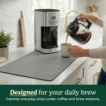 Cuisinart Coffee Bar Mat - Quick-Dry Absorbent, 2 Pack