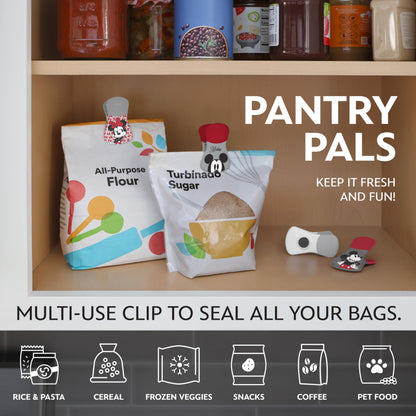 Disney Magnetic Bag Clips – 6 Pack for Pantry & Fridge