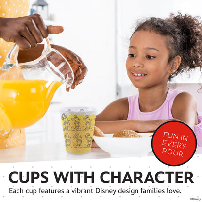 Disney Plastic Cups – 4 Pack 16 oz BPA-Free Stackable Tumblers
