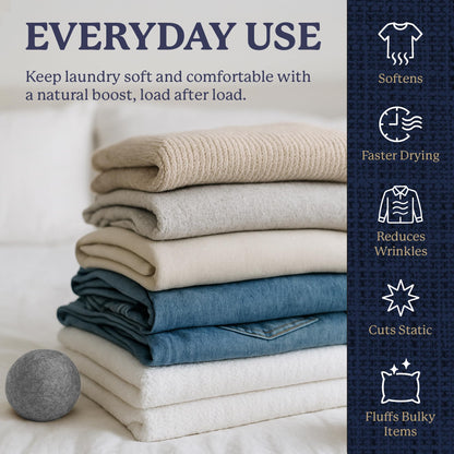 Farberware Wool Dryer Balls - 100% Wool, 4 Pack