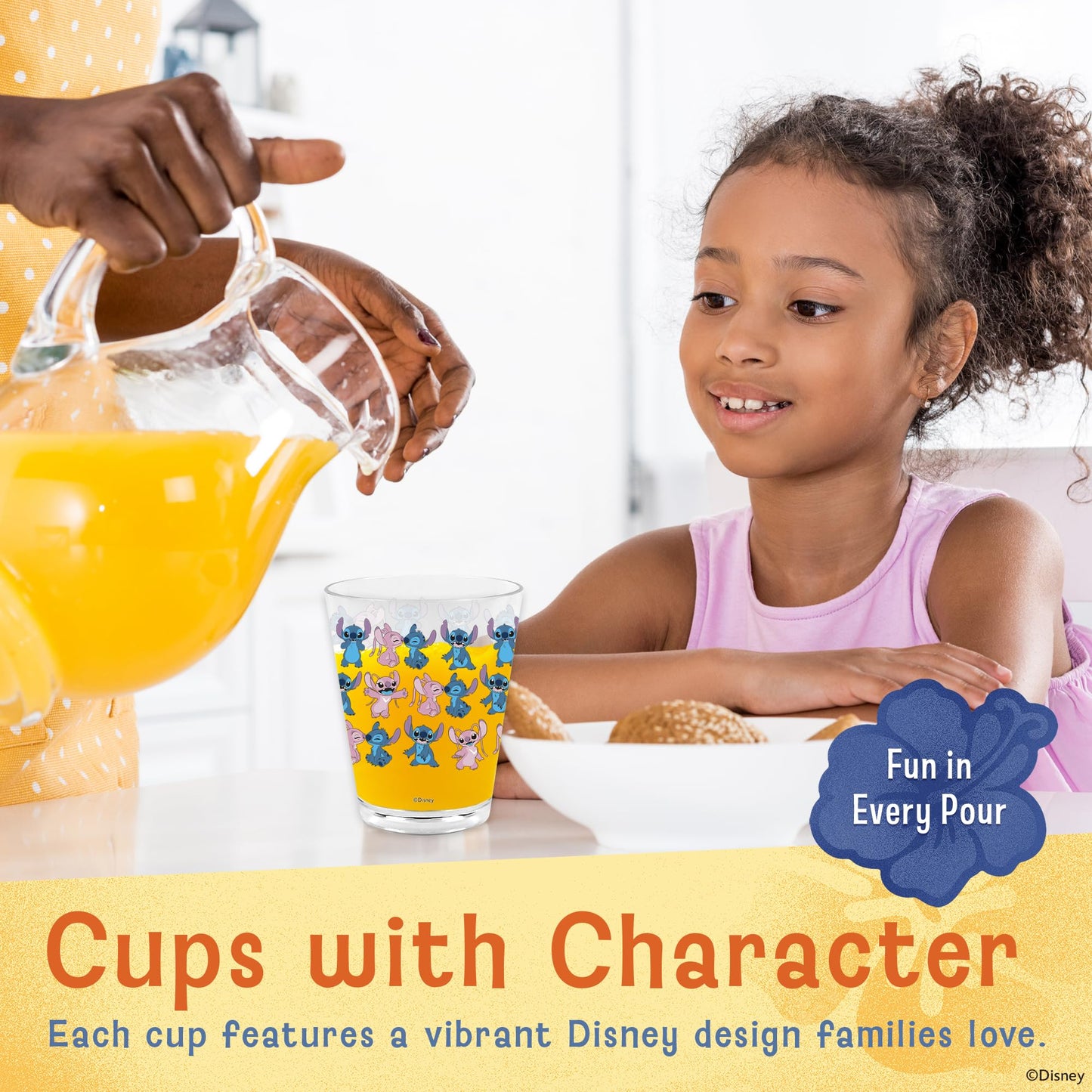 Disney Plastic Cups – 4 Pack 16 oz BPA-Free Stackable Tumblers