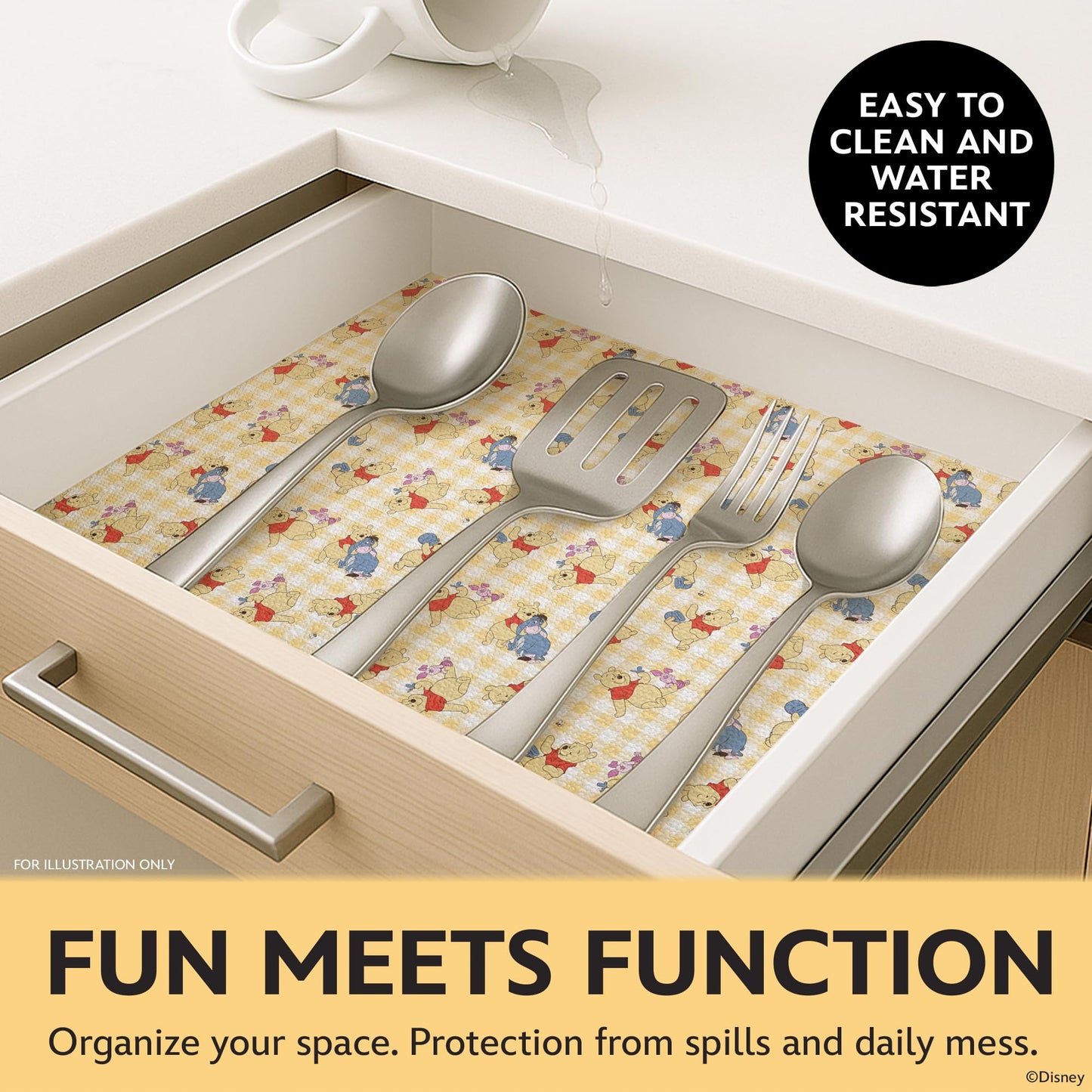 Disney Shelf & Drawer Liner - Non-Slip, No Adhesive