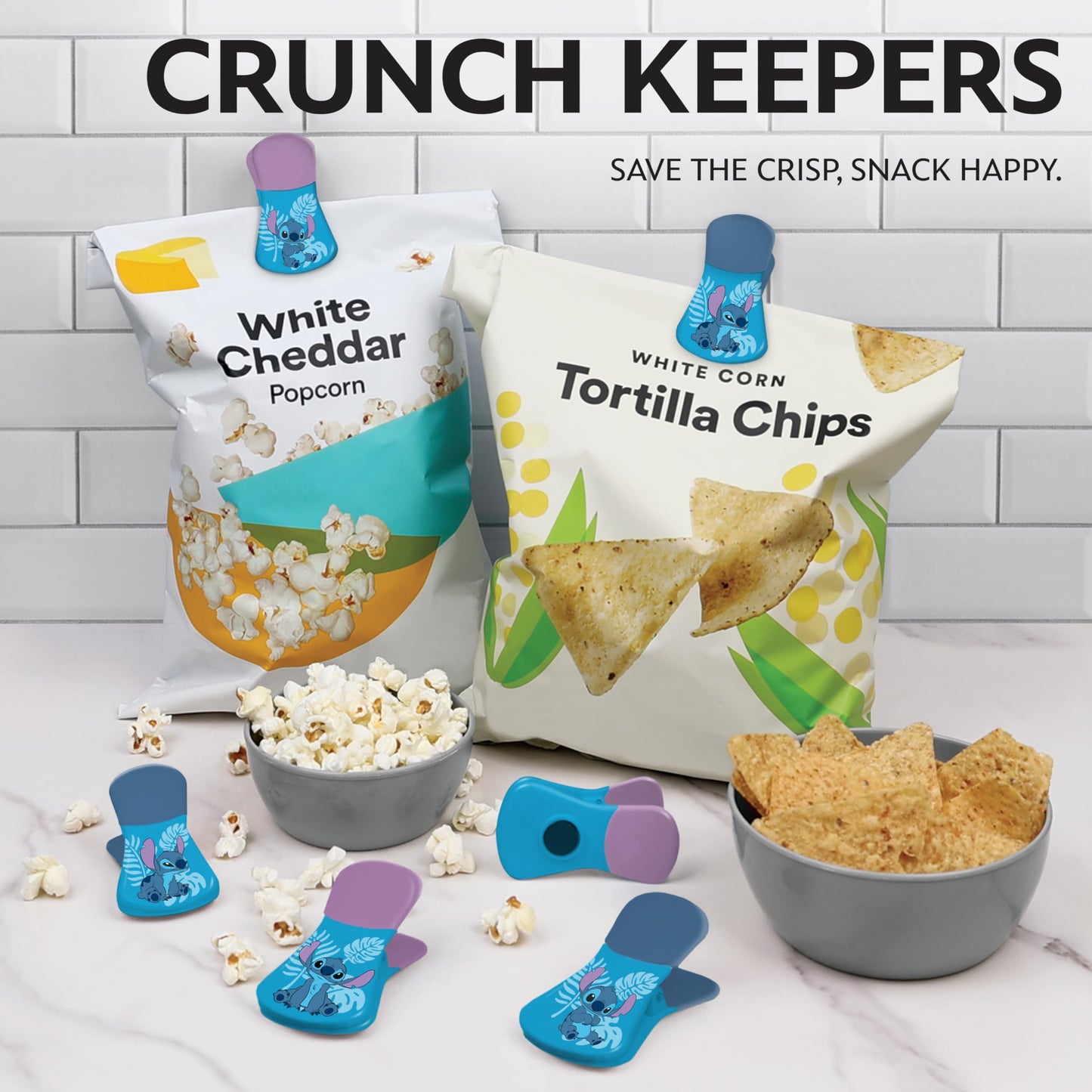 Disney Magnetic Bag Clips – 6 Pack for Pantry & Fridge