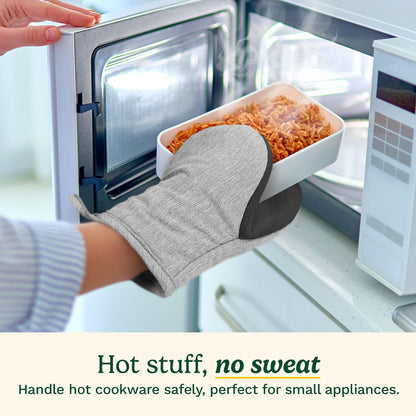 Cuisinart Chambray Mini Oven Mitts - Neoprene Grip, 2 Pack