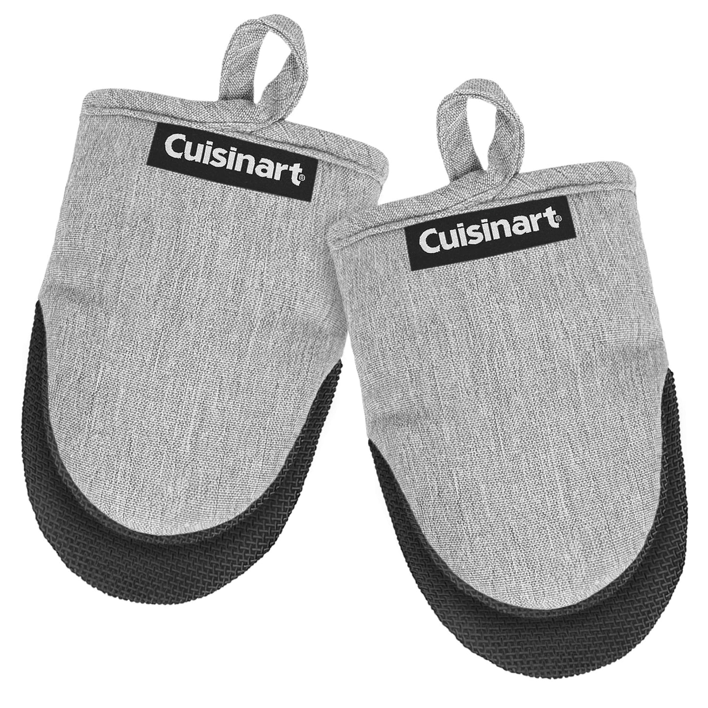 Cuisinart Chambray Mini Oven Mitts - Neoprene Grip, 2 Pack