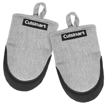 Cuisinart Chambray Mini Oven Mitts - Neoprene Grip, 2 Pack