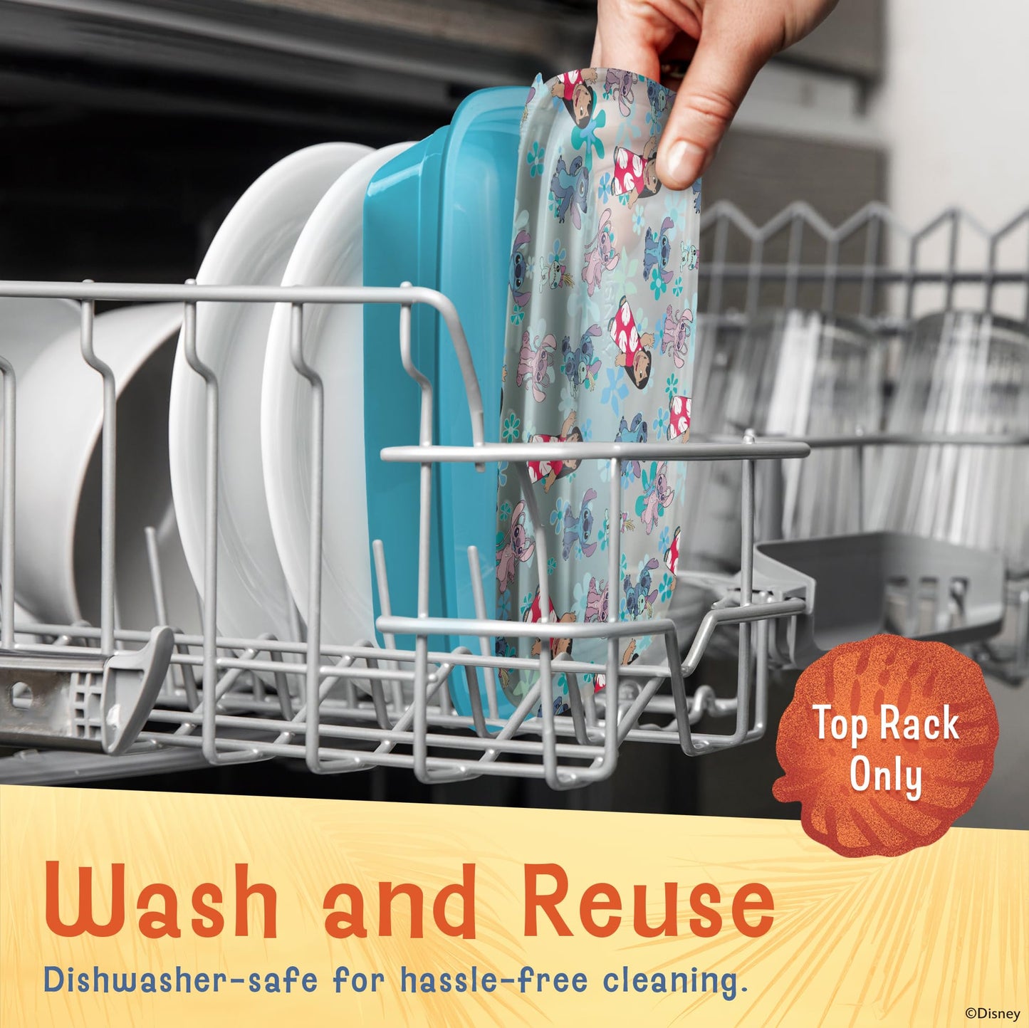 Disney Meal Prep Containers - 20 Piece Reusable Set with Lids