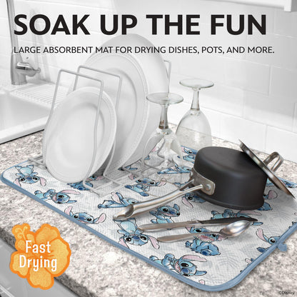 Disney Dish Drying Mats - Absorbent Counter Mat, 2 Pack