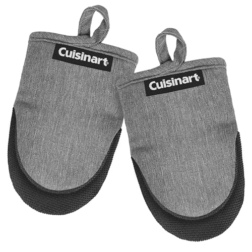 Cuisinart Chambray Mini Oven Mitts - Neoprene Grip, 2 Pack