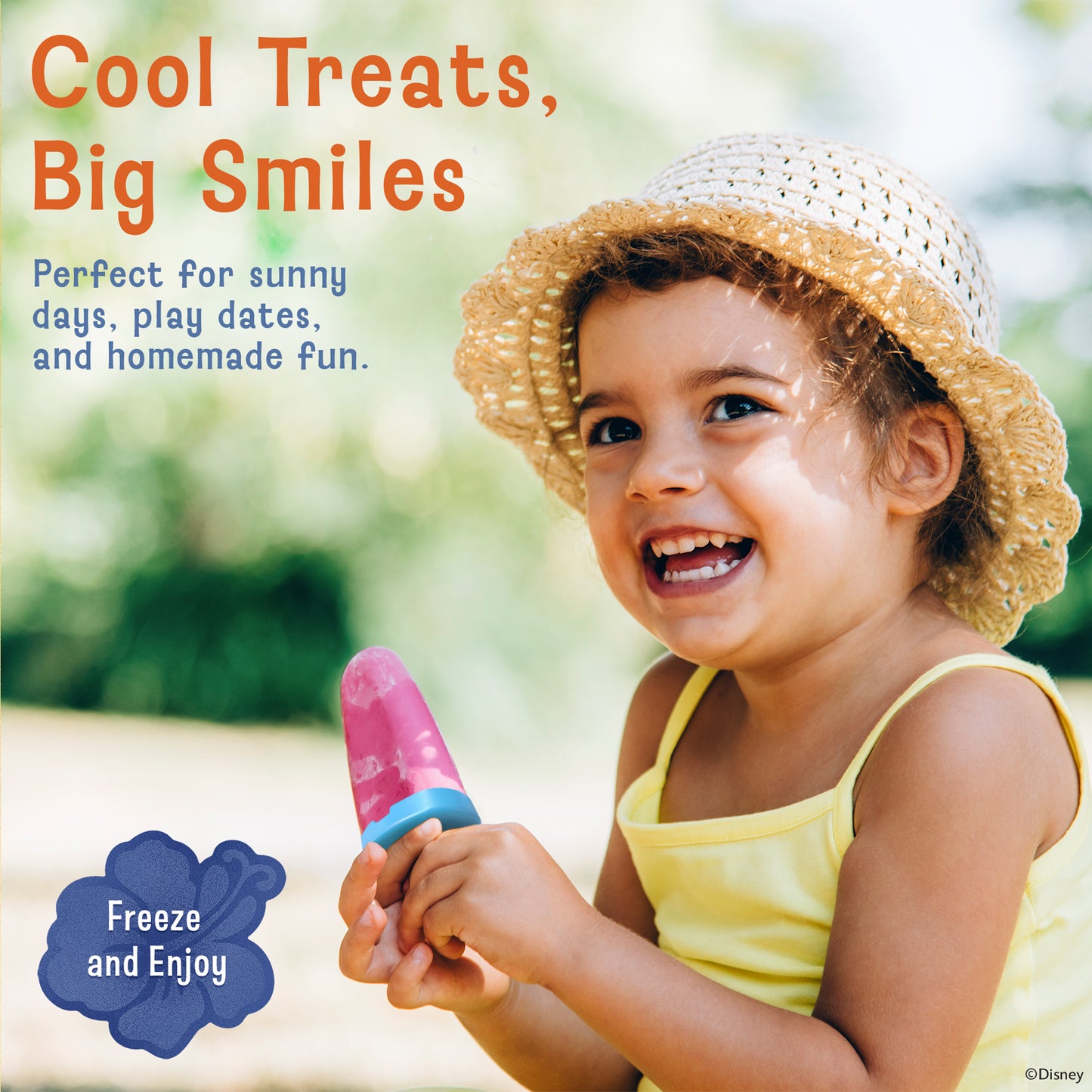 Disney Mickey & Minnie Popsicle Molds - Reusable Ice Pop Mold Set