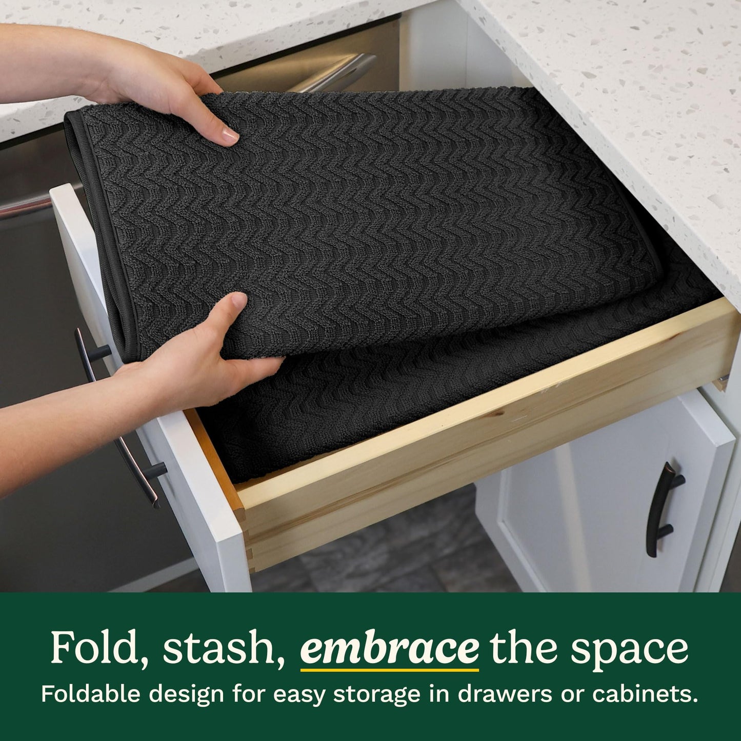 Cuisinart XL Dish Drying Mats - Ultra Absorbent, 2 Pack