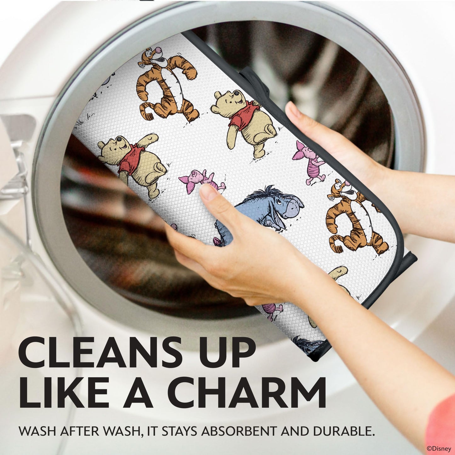 Disney Dish Drying Mats - Absorbent Counter Mat, 2 Pack