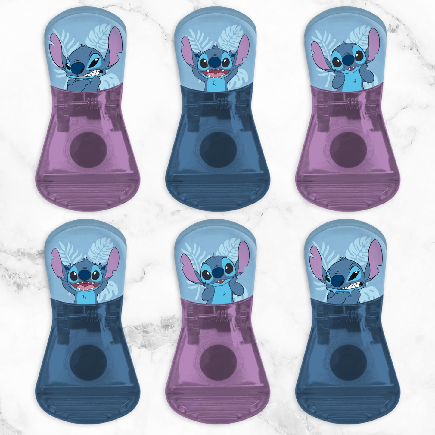 Disney Magnetic Bag Clips – 6 Pack for Pantry & Fridge