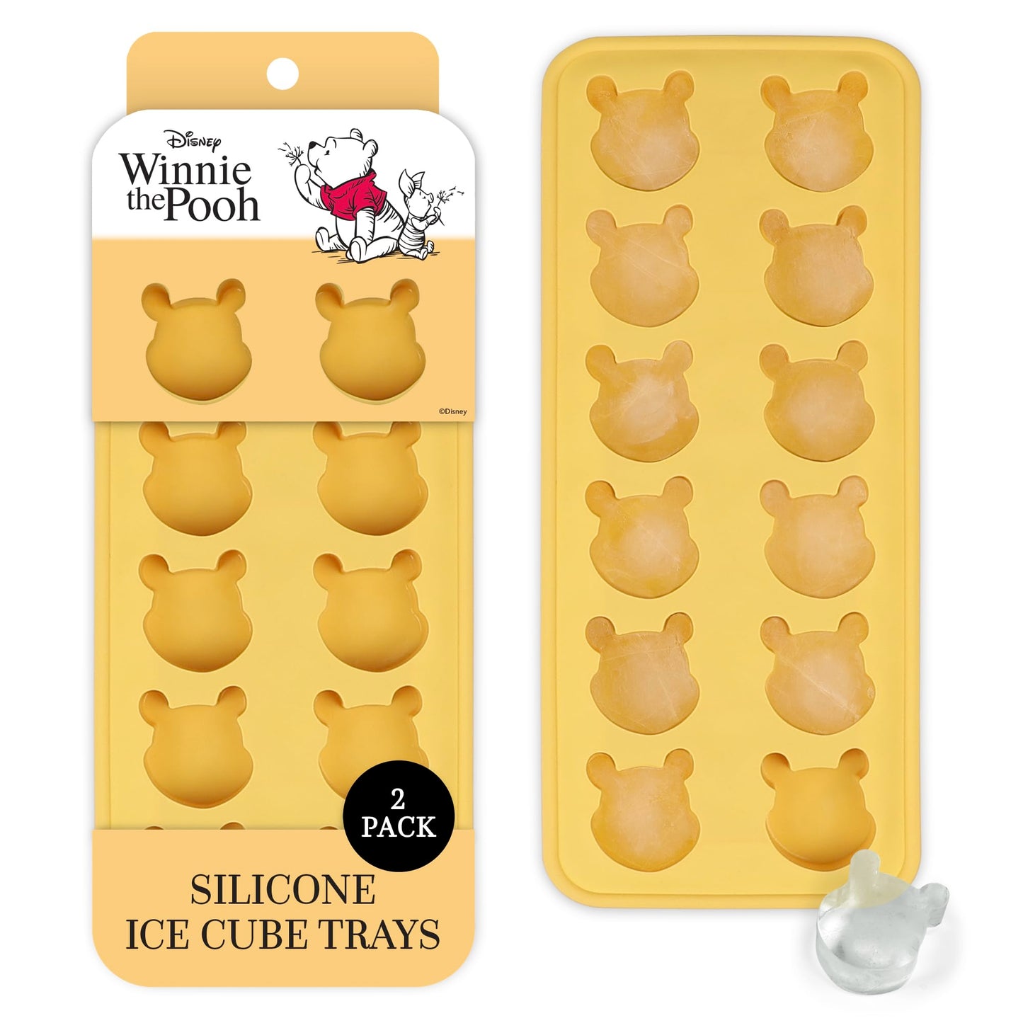 Disney  Ice Cube Trays - Flexible Silicone, 2 Pack