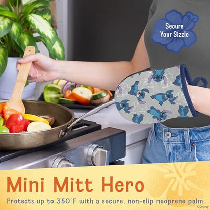 Disney Apron & Mini Oven Mitts Set - 3 Piece Kitchen Bundle
