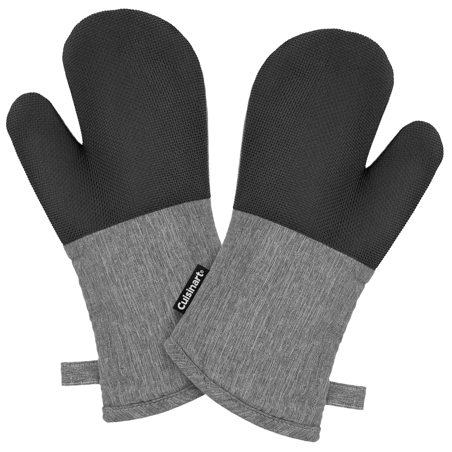 Cuisinart Chambray Oven Mitts - Neoprene Grip, 2 Pack
