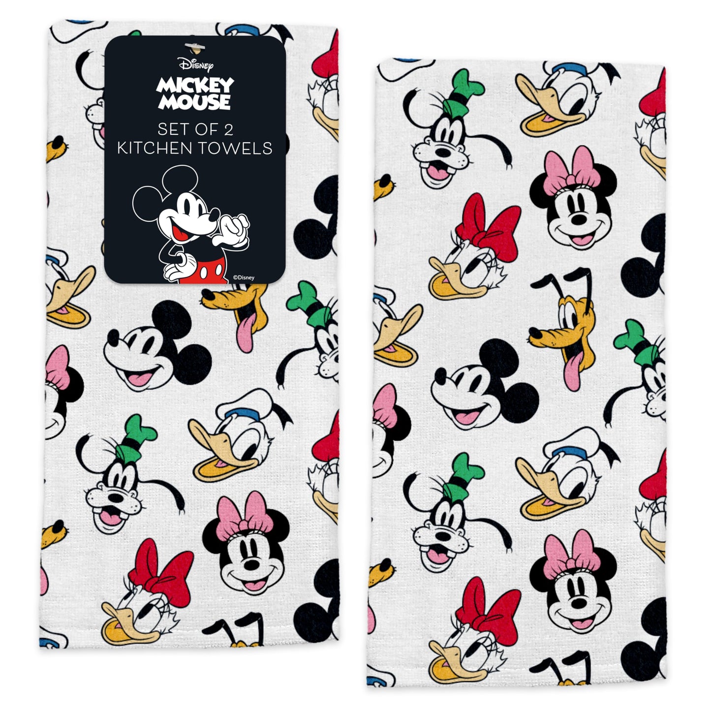 Disney Kitchen Towels - 100% Cotton, 2 Pack
