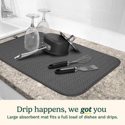 Cuisinart XL Dish Drying Mats - Ultra Absorbent, 2 Pack