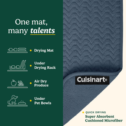 Cuisinart XL Dish Drying Mats - Ultra Absorbent, 2 Pack