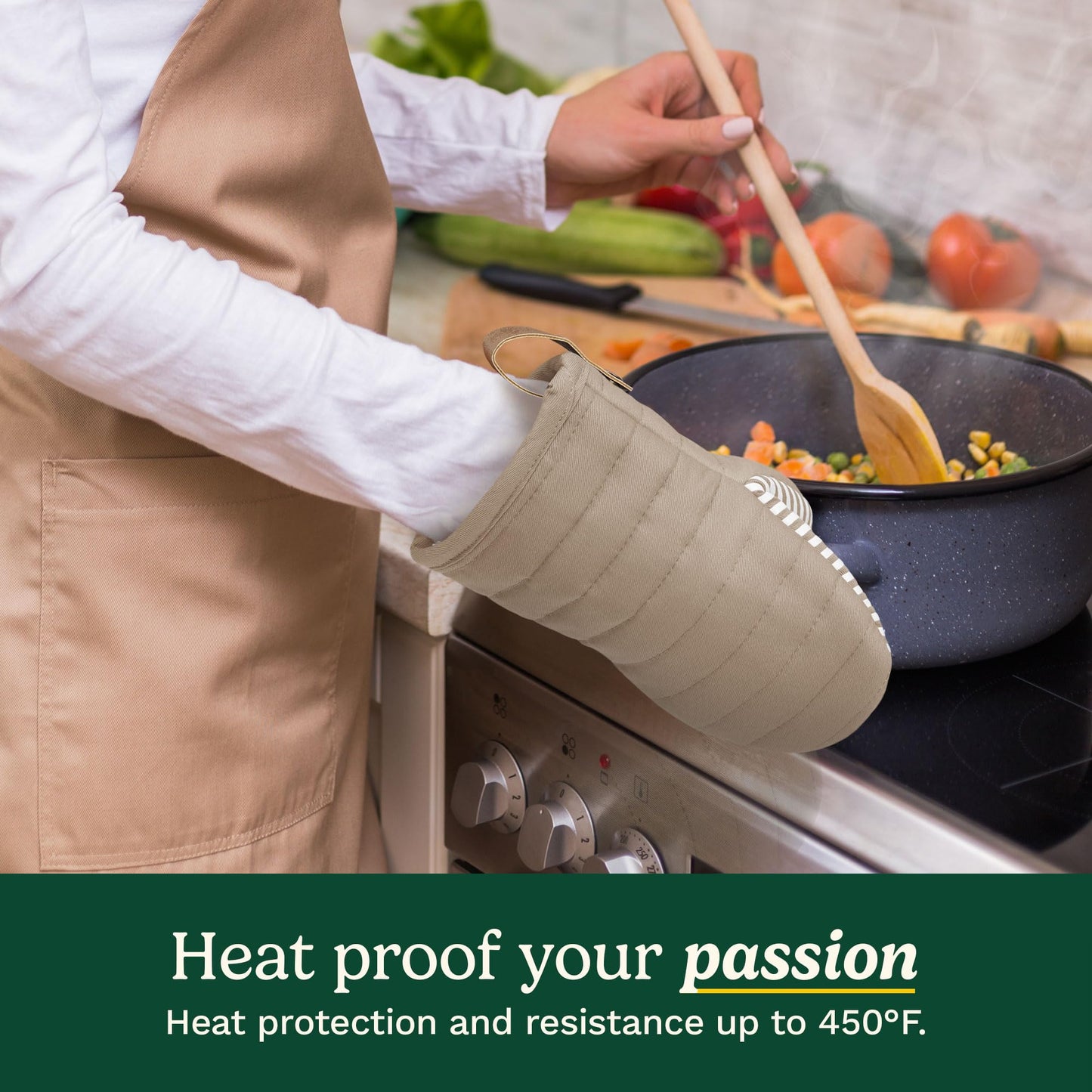 Cuisinart Horizon Mini Oven Mitts - Silicone Grip, 2 Pack