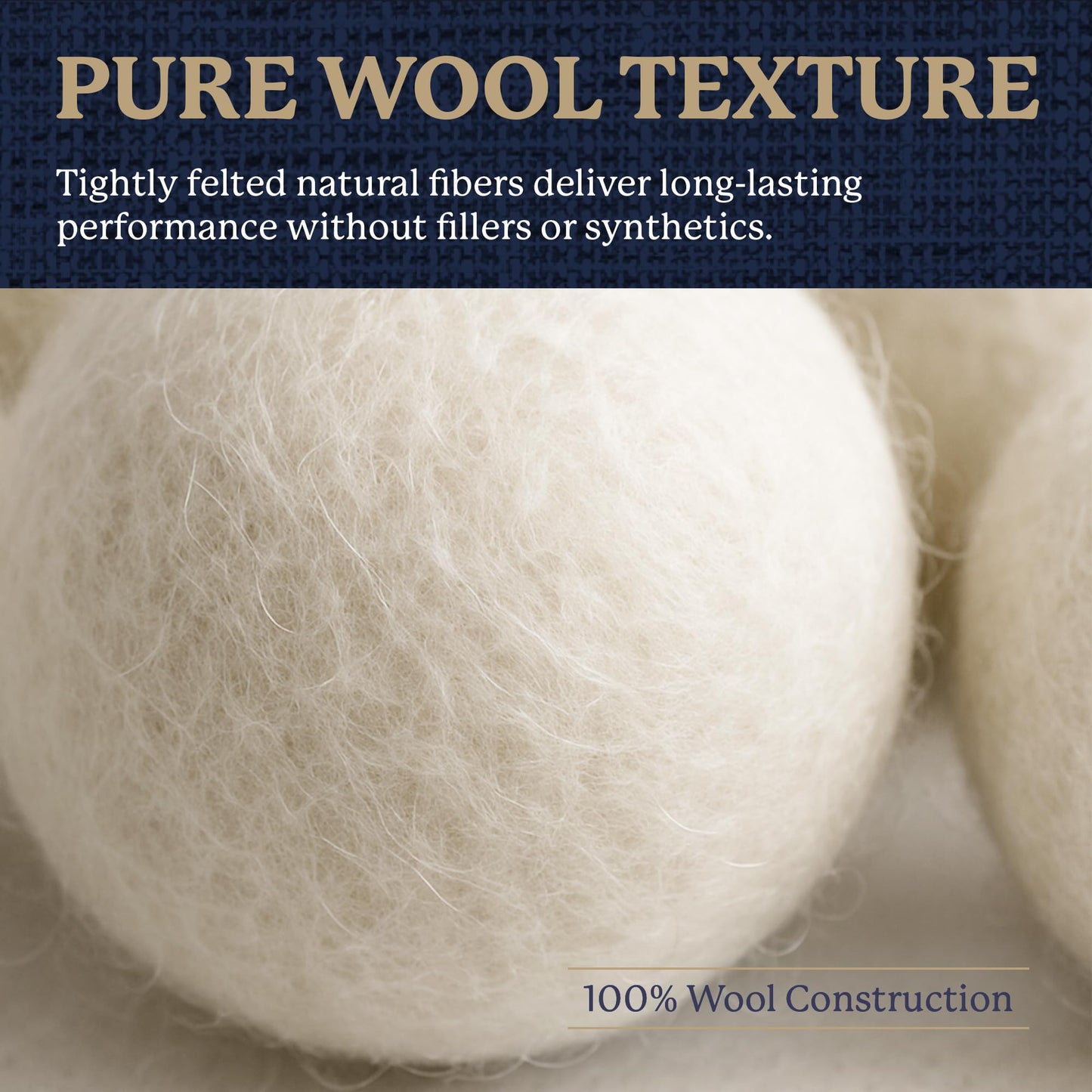 Farberware Wool Dryer Balls - 100% Wool, 4 Pack