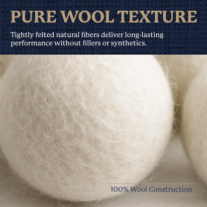 Farberware Wool Dryer Balls - 100% Wool, 4 Pack