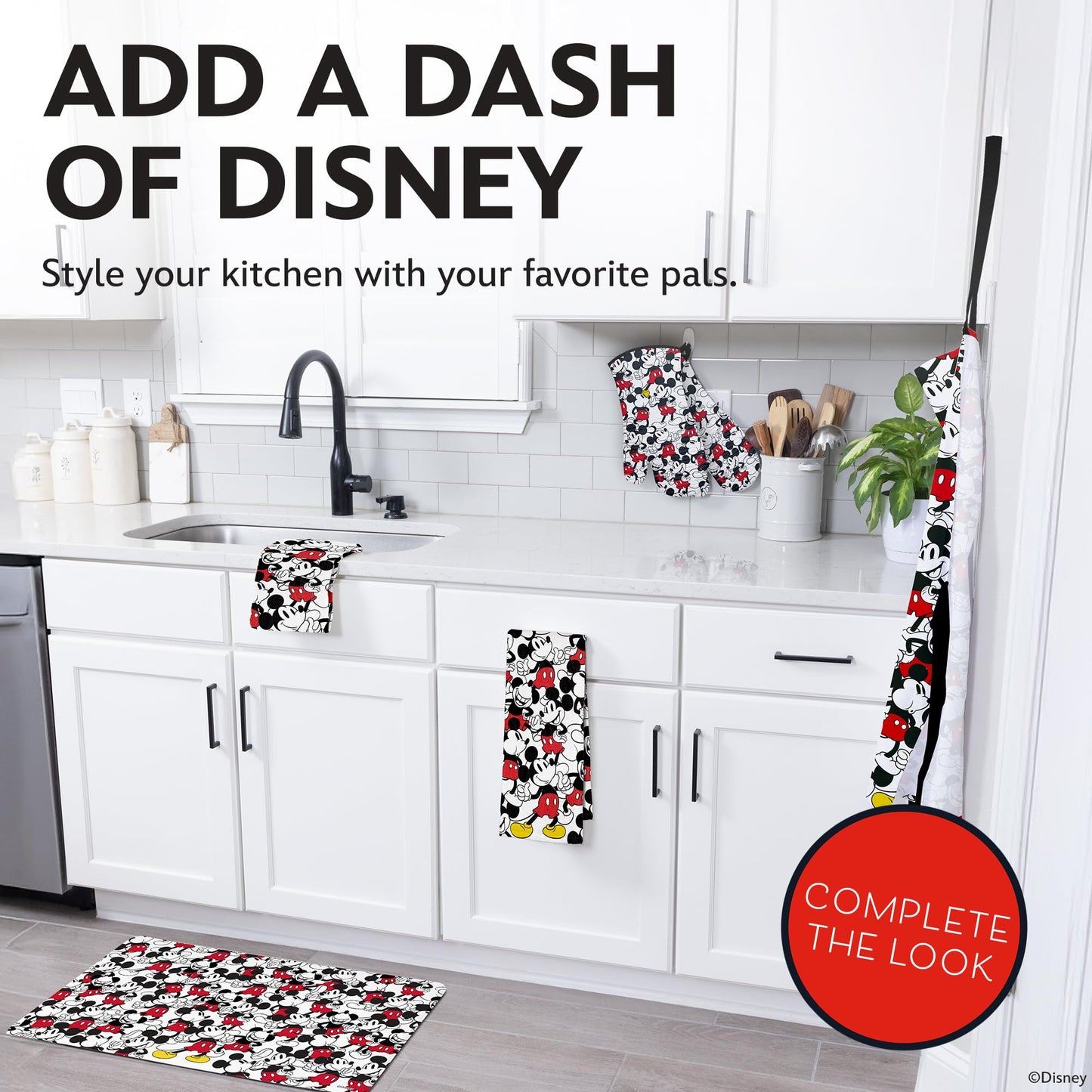 Disney Oven Mitts – Heat Resistant Silicone Grip, 2 Pack