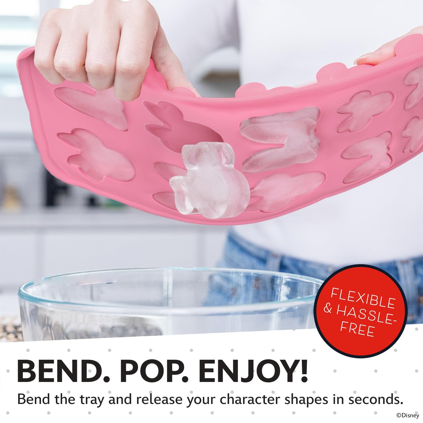 Disney  Ice Cube Trays - Flexible Silicone, 2 Pack