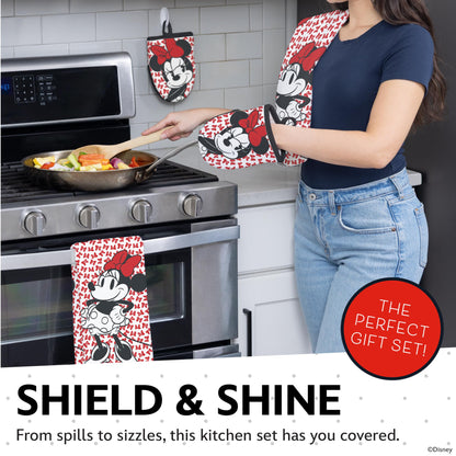 Disney Kitchen Towels & Mini Mitts Set - 4 Piece Bundle