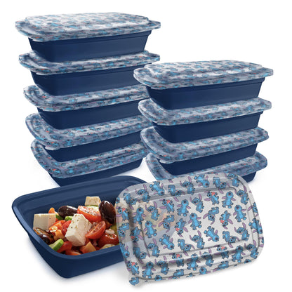 Disney Meal Prep Containers - 20 Piece Reusable Set with Lids