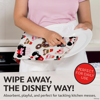 Disney Kitchen Towels - 100% Cotton, 2 Pack