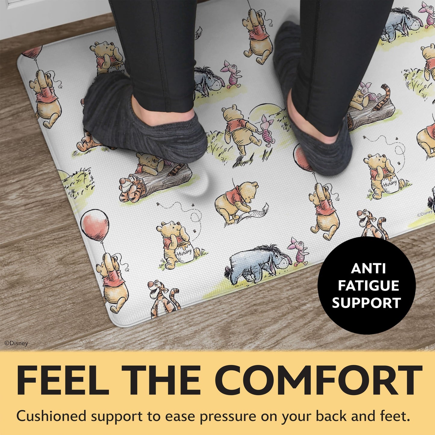 Disney Anti-Fatigue Kitchen Mat - Cushioned, Non-Slip